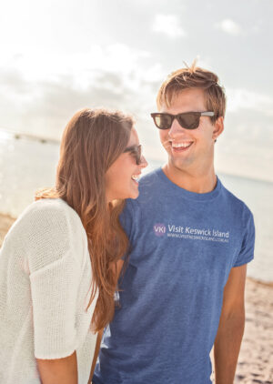 Visit Keswick Island T-Shirt - 4-5XL White Text